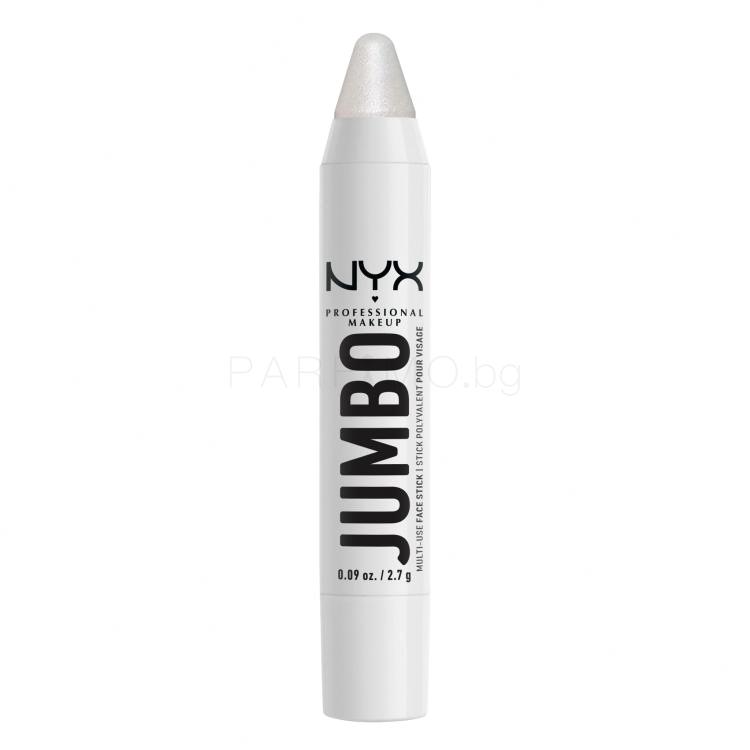 NYX Professional Makeup Jumbo Multi-Use Highlighter Stick Хайлайтър за жени 2,7 g Нюанс 02 Vanilla Ice Cream