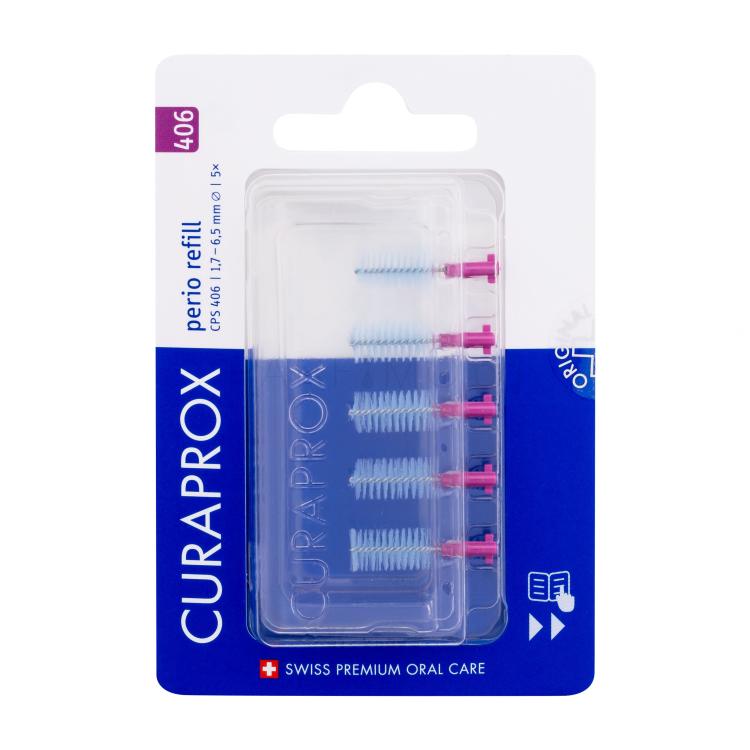 Curaprox CPS 406 Perio Refill 1,7 - 6,5 mm Интердентална четка Комплект