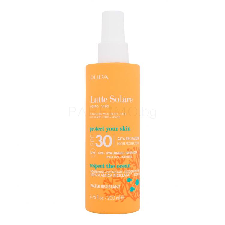 Pupa Sunscreen Milk SPF30 Слънцезащитна козметика за тяло 200 ml