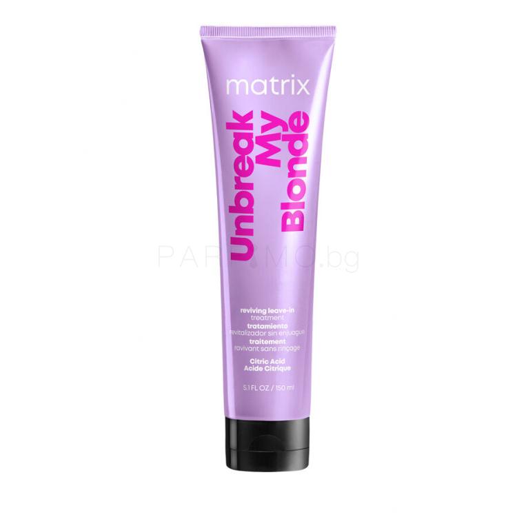 Matrix Unbreak My Blonde Reviving Leave-In Treatment Балсам за коса за жени 150 ml