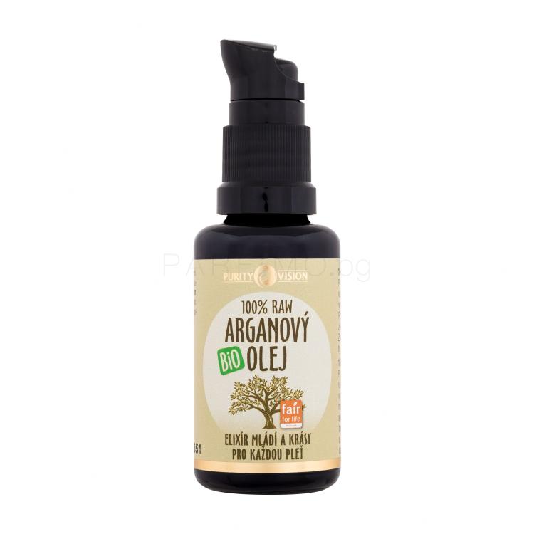 Purity Vision Argan Raw Bio Oil Масло за лице 30 ml