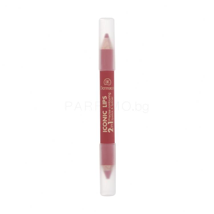 Dermacol Iconic Lips Lipstick &amp; Lipliner Молив за устни за жени 10 g Нюанс 03