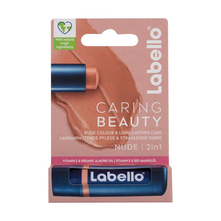 Labello Caring Beauty Балсам за устни за жени 4,8 g Нюанс Nude