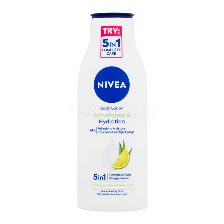 Nivea Lemongrass &amp; Hydration Лосион за тяло за жени 400 ml