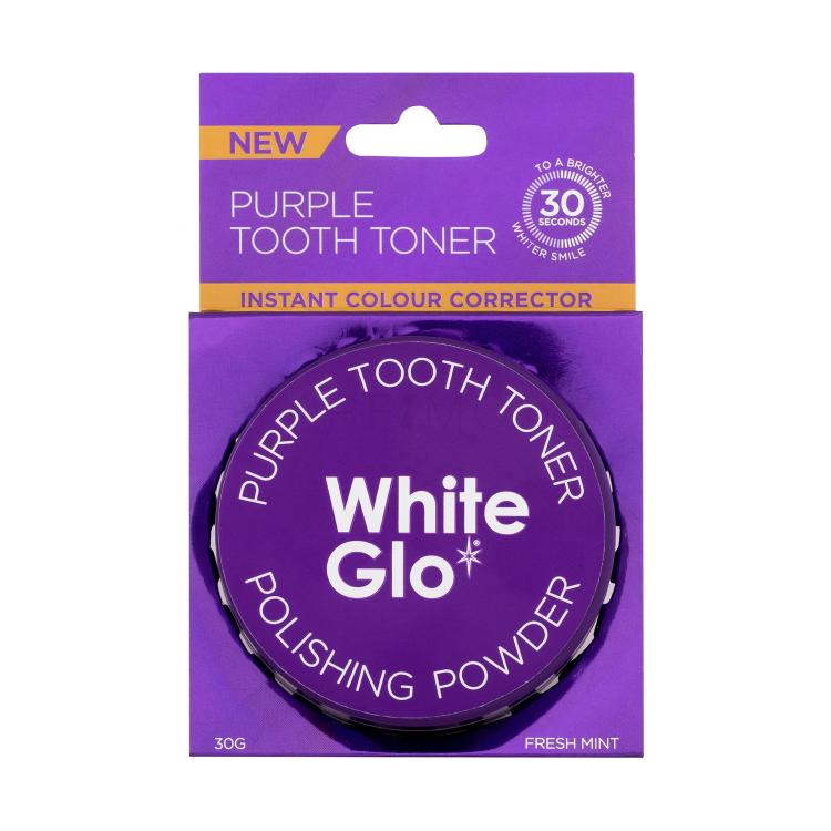 White Glo Purple Tooth Toner Polishing Powder Избелване на зъби 30 g