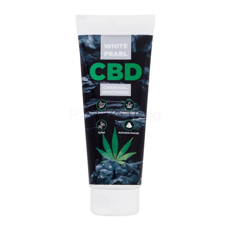 White Pearl CBD Charcoal Whitening Toothpaste Паста за зъби 75 ml