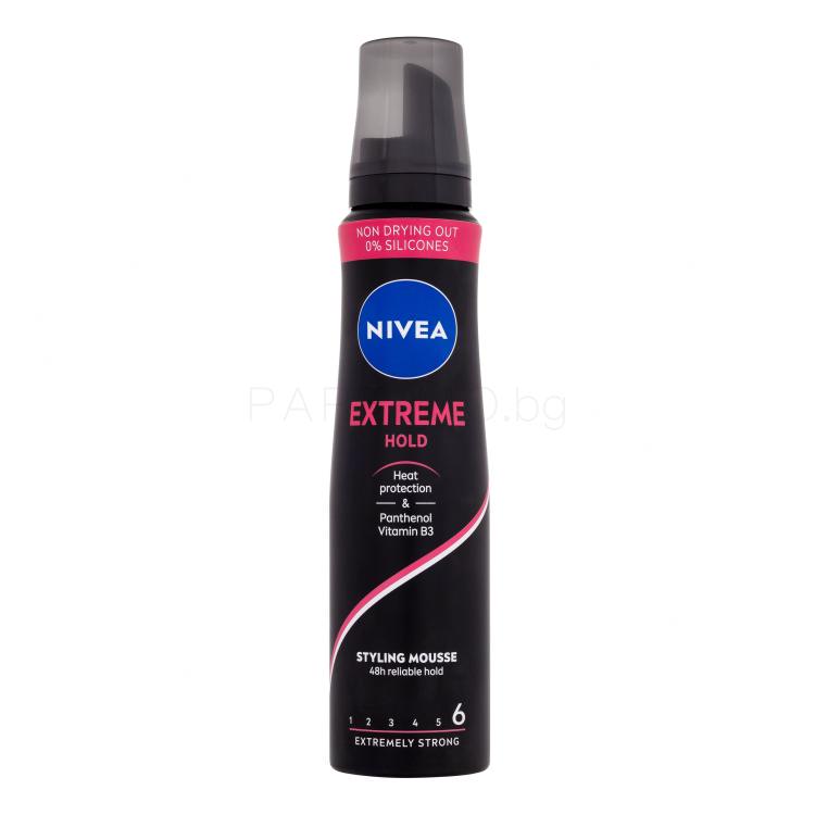 Nivea Extreme Hold Styling Mousse Втвърдител за коса за жени 150 ml