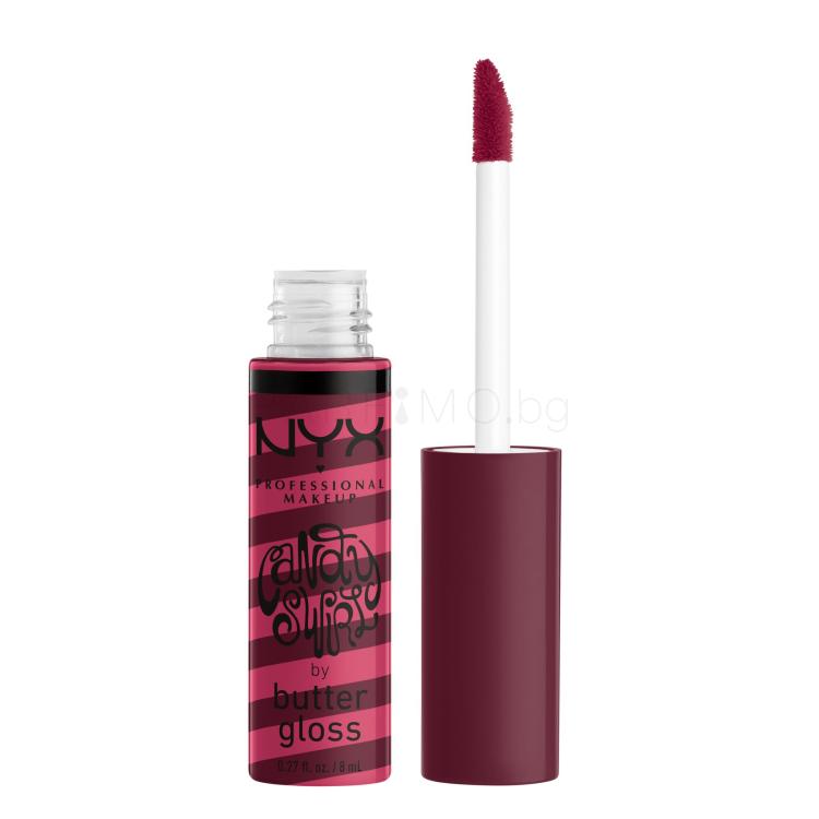 NYX Professional Makeup Butter Gloss Candy Swirl Блясък за устни за жени 8 ml Нюанс 04 Candy Apple