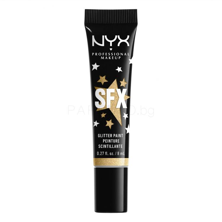 NYX Professional Makeup SFX Glitter Paint Фон дьо тен за жени 8 ml Нюанс 01 Graveyard Glam