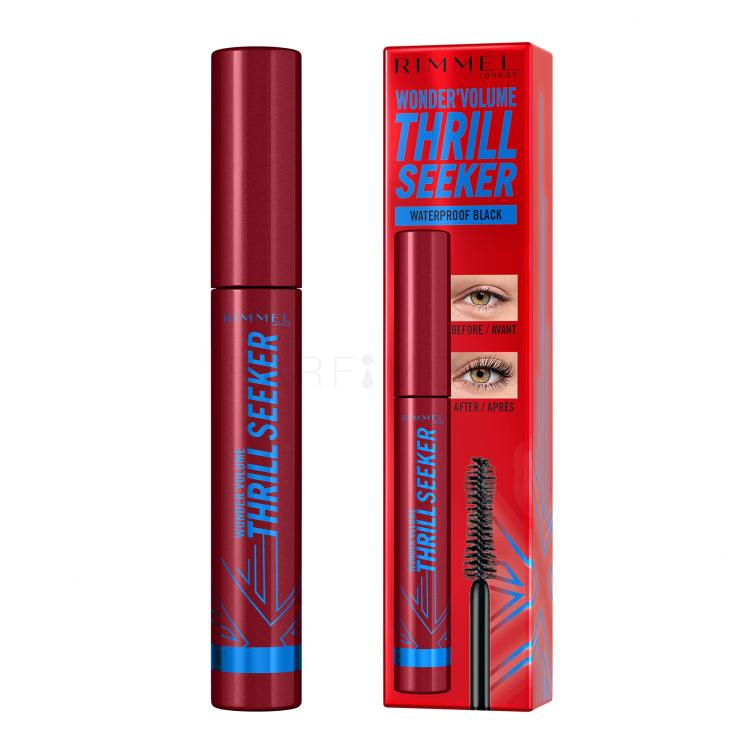 Rimmel London Thrill Seeker Спирала за жени 8 ml Нюанс Waterproof Black