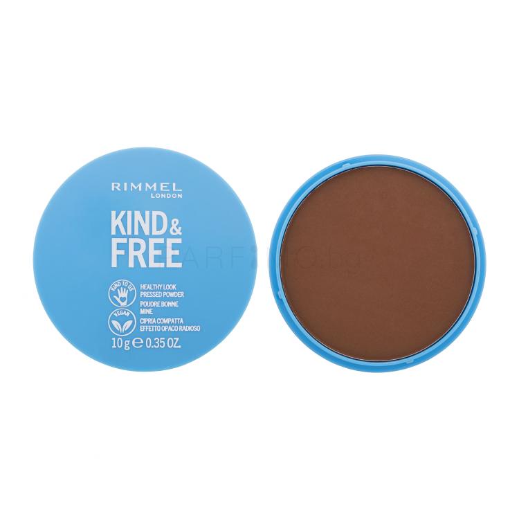 Rimmel London Kind &amp; Free Healthy Look Pressed Powder Пудра за жени 10 g Нюанс 050 Deep