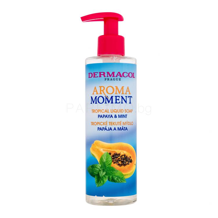 Dermacol Aroma Moment Papaya &amp; Mint Tropical Liquid Soap Течен сапун 250 ml