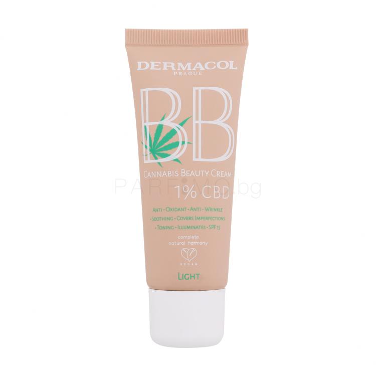 Dermacol BB Cream Cannabis Beauty Cream SPF15 BB крем за жени 30 ml Нюанс 1 Light