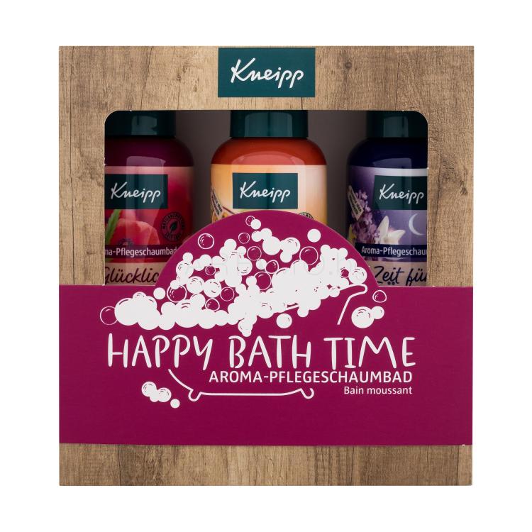 Kneipp Happy Bath Time Подаръчен комплект пяна за вана Dream Time 100 ml + пяна за вана Good Mood 100 ml + пяна за вана Happy Time-Out 100 ml