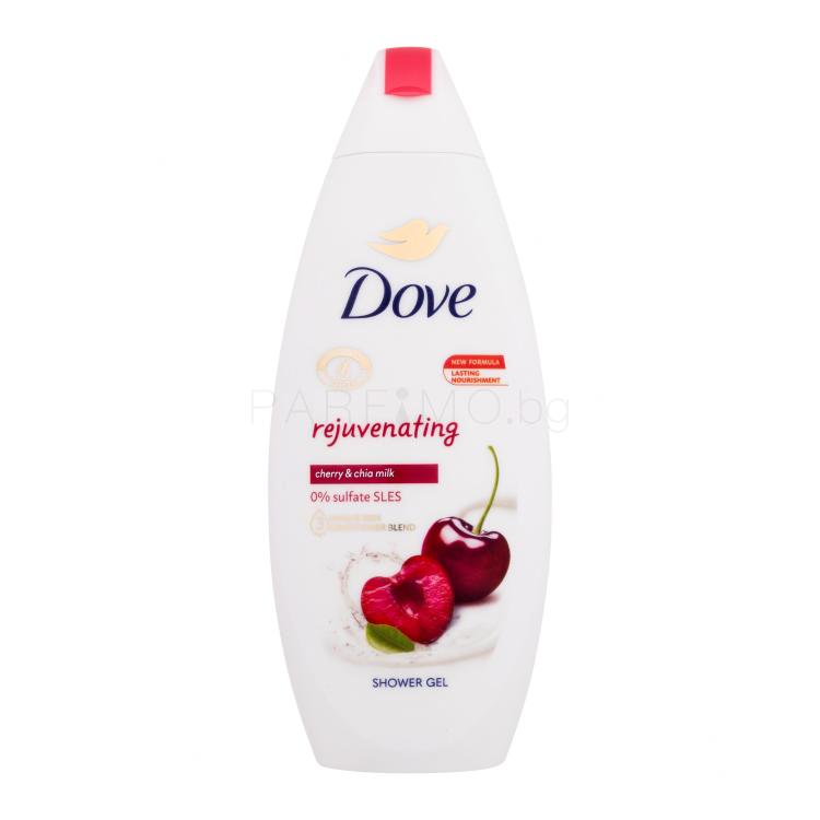 Dove Rejuvenating Cherry &amp; Chia Milk Душ гел за жени 250 ml