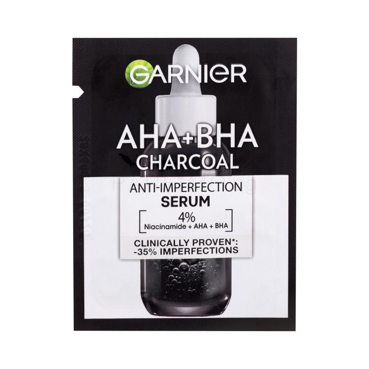 Garnier Pure Active AHA + BHA Charcoal Serum Серум за лице 1,5 ml