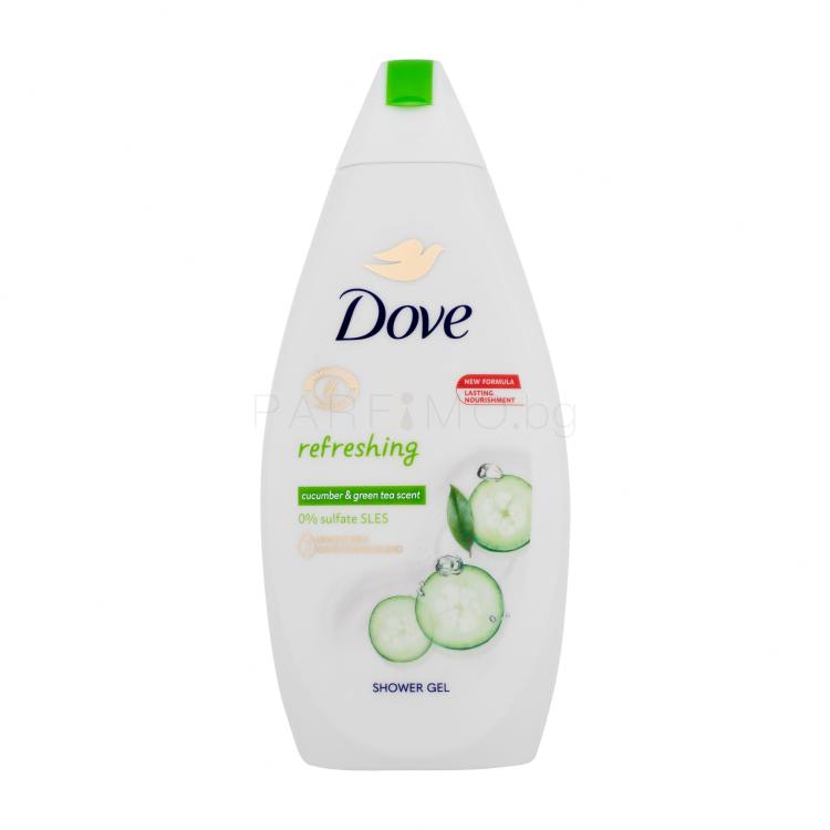 Dove Refreshing Cucumber &amp; Green Tea Душ гел за жени 450 ml