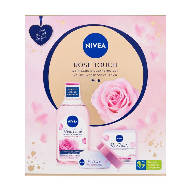 Nivea Rose Touch Подаръчен комплект мицеларна вода Rose Touch 400 ml + дневен гел-крем Rose Touch 50 ml