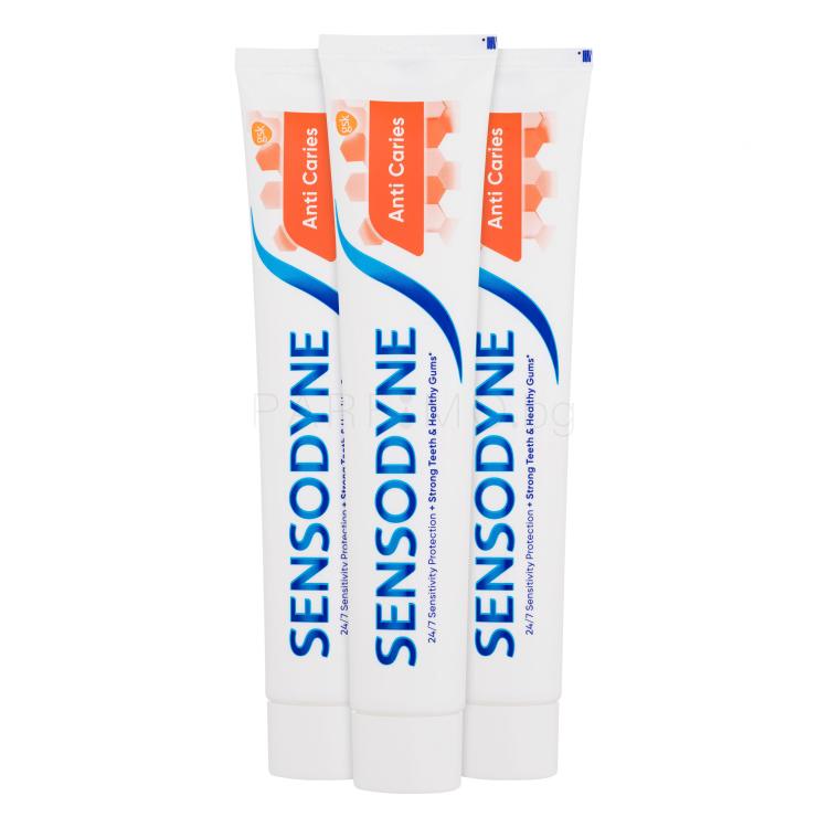 Sensodyne Anti Caries Trio Паста за зъби Комплект