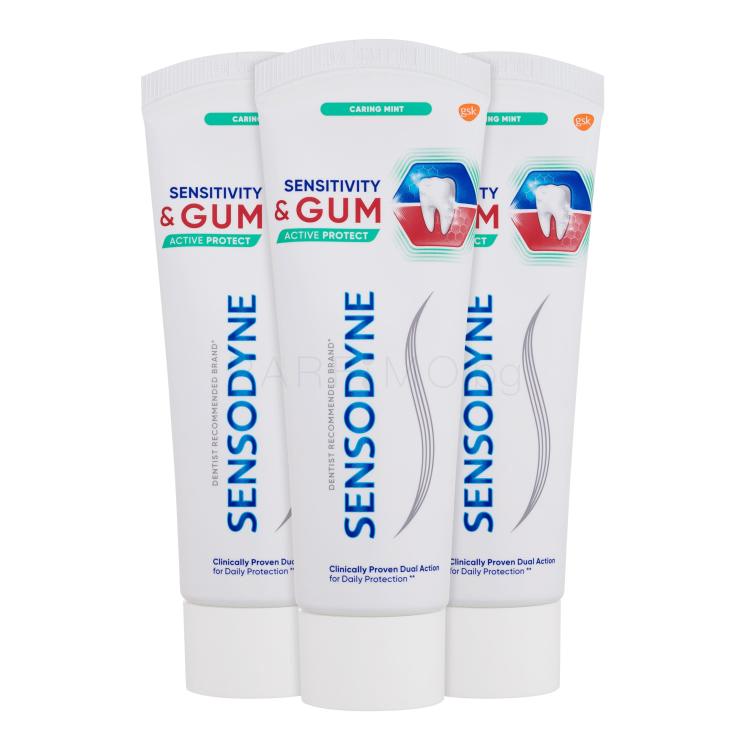 Sensodyne Sensitivity &amp; Gum Caring Mint Trio Паста за зъби Комплект