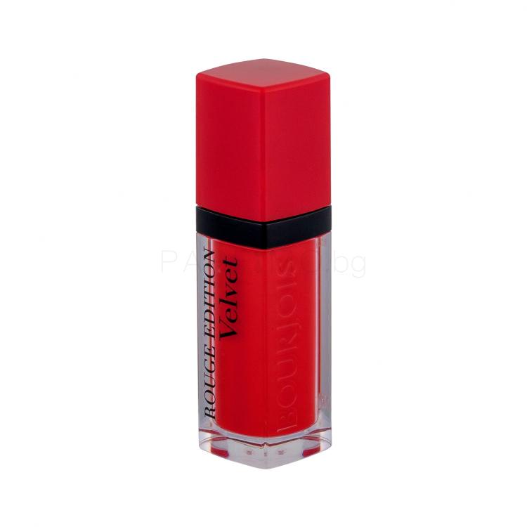 BOURJOIS Paris Rouge Edition Velvet Червило за жени 7,7 ml Нюанс 03 Hot Pepper увредена опаковка