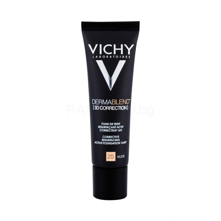 Vichy Dermablend™ 3D Antiwrinkle &amp; Firming Day Cream SPF25 Фон дьо тен за жени 30 ml Нюанс 25 Nude увредена кутия