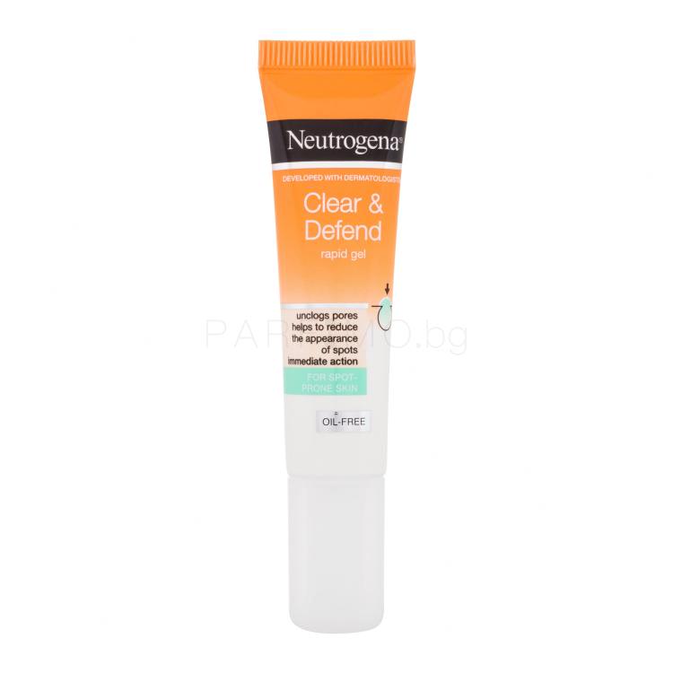 Neutrogena Clear &amp; Defend Rapid Gel Локална грижа 15 ml увредена кутия