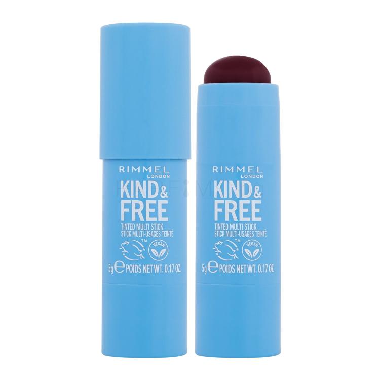 Rimmel London Kind &amp; Free Tinted Multi Stick Руж за жени 5 g Нюанс 005 Berry Sweet