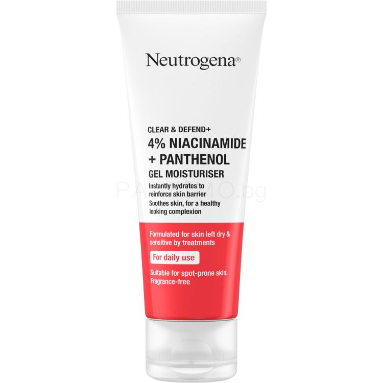 Neutrogena Clear &amp; Defend+ Gel Moisturiser Гел за лице 50 ml