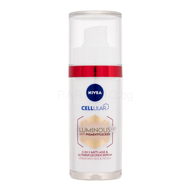 Nivea Luminous 630 Antispot Anti-Age &amp; Spot Serum Серум за лице за жени 30 ml увредена кутия