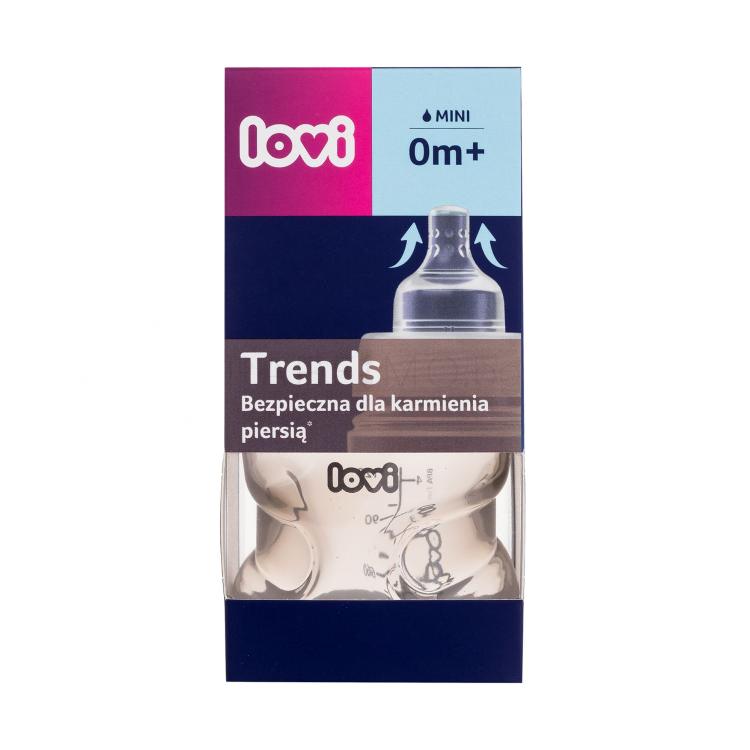 LOVI Trends Bottle 0m+ Beige Бебешко шише за деца 120 ml