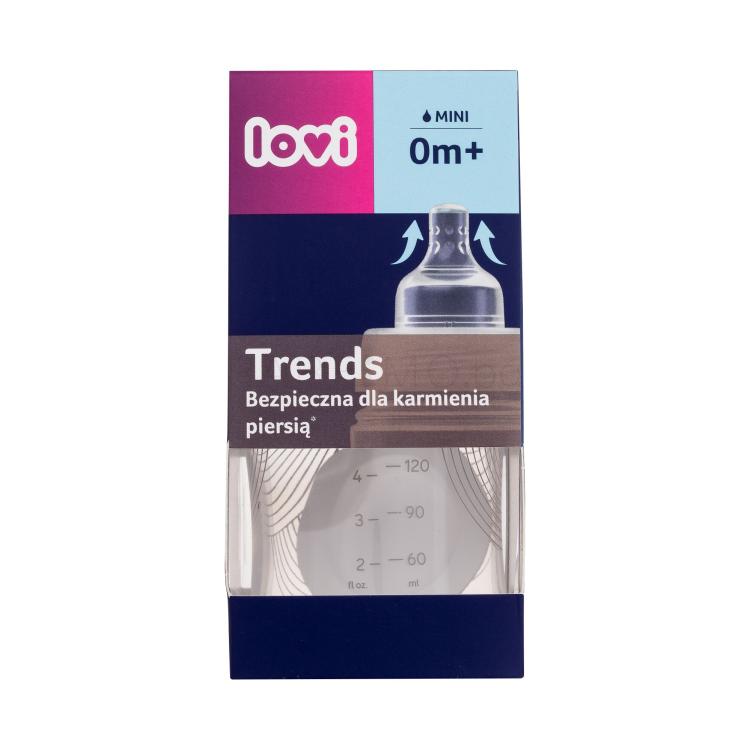 LOVI Harmony Trends Bottle 0m+ Бебешко шише за деца 120 ml