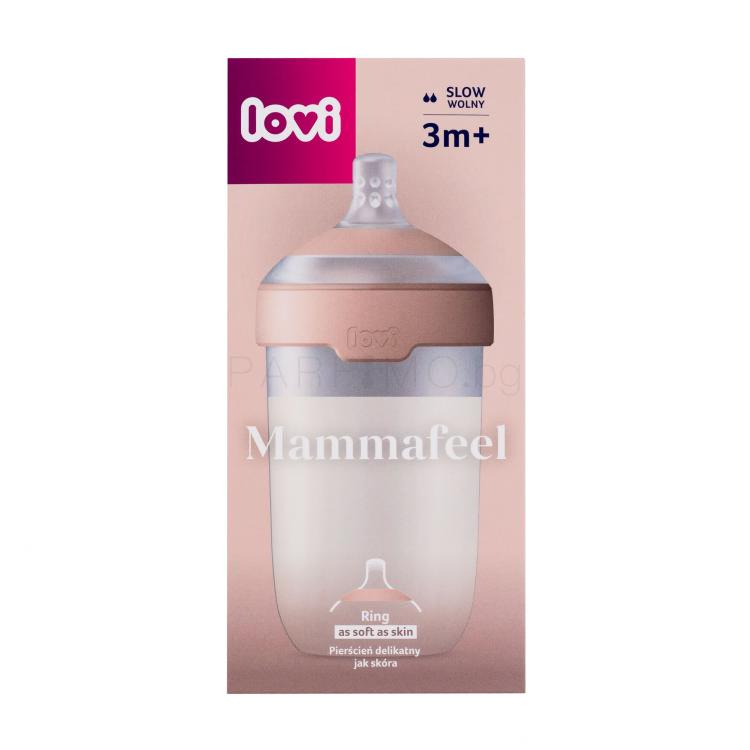 LOVI Mammafeel Bottle 3m+ Бебешко шише за деца 250 ml