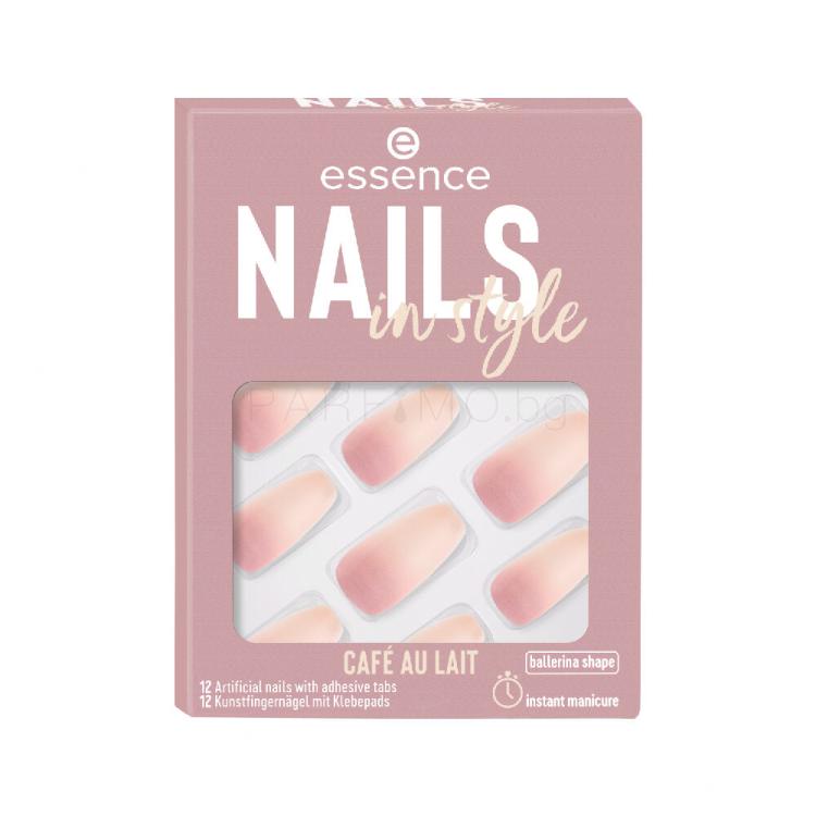 Essence Nails In Style Изкуствени нокти за жени 12 бр Нюанс 16 Café Au Lait