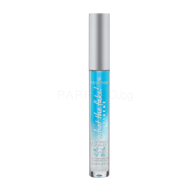 Essence What The Fake! Extreme Plumping Lip Filler Блясък за устни за жени 4,2 ml Нюанс 02 Ice Ice Baby!