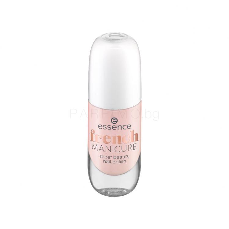 Essence French Manicure Sheer Beauty Nail Polish Лак за нокти за жени 8 ml Нюанс 01 Peach Please!