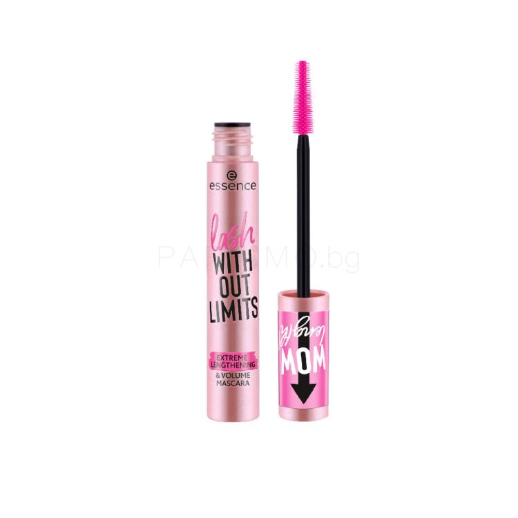 Essence Lash Without Limits Extreme Lengthening &amp; Volume Mascara Спирала за жени 13 ml Нюанс 01 Ultra Black