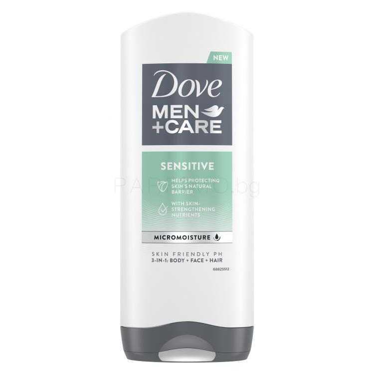 Dove Men + Care Sensitive Душ гел за мъже 400 ml