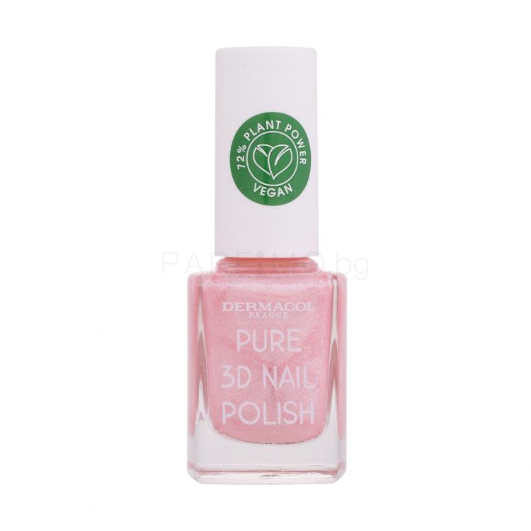 Dermacol Pure 3D Лак за нокти за жени 11 ml Нюанс 05 Rose Veil