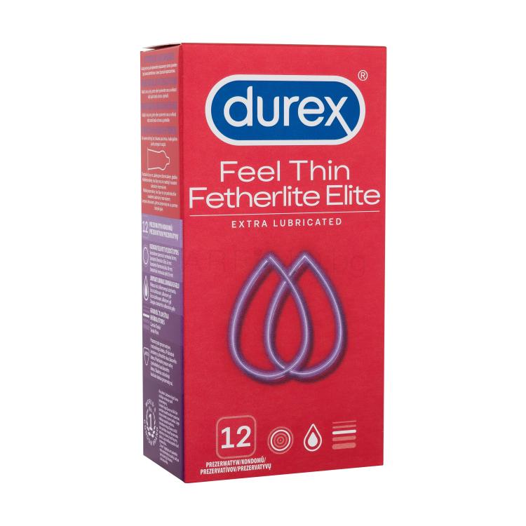 Durex Feel Thin Extra Lubricated Презерватив за мъже Комплект