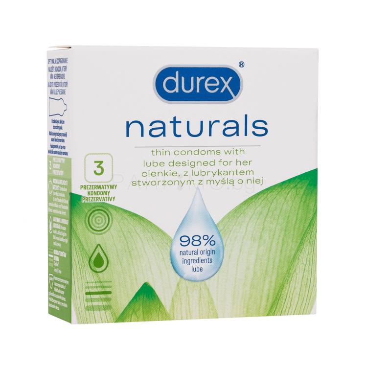 Durex Naturals Презерватив за мъже Комплект