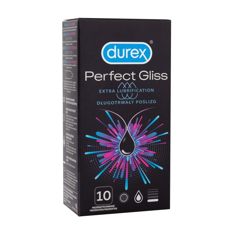 Durex Perfect Gliss Презерватив за мъже Комплект