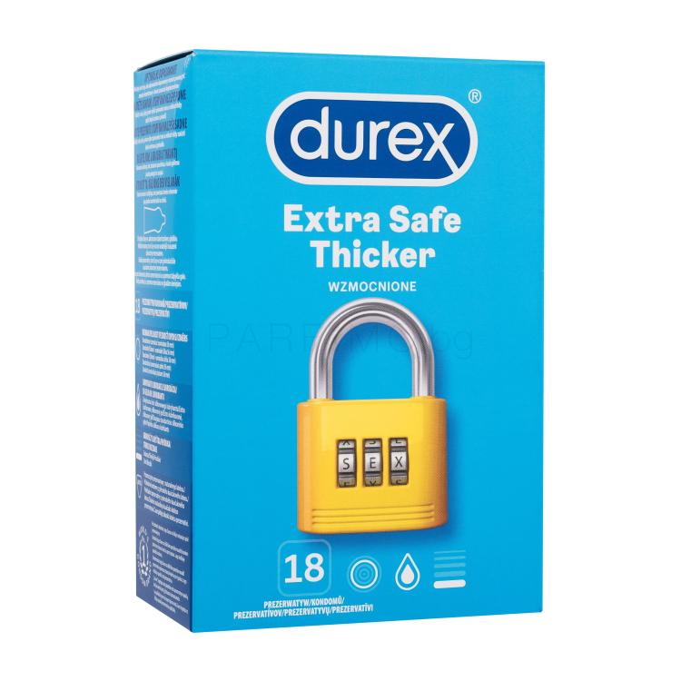 Durex Extra Safe Thicker Презерватив за мъже Комплект