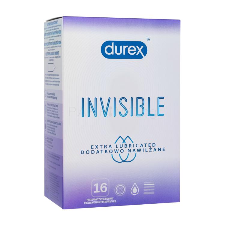 Durex Invisible Extra Lubricated Презерватив за мъже Комплект