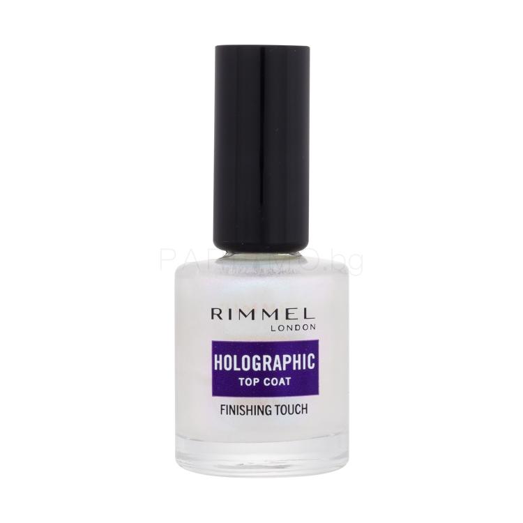 Rimmel London Holographic Top Coat Лак за нокти за жени 12 ml