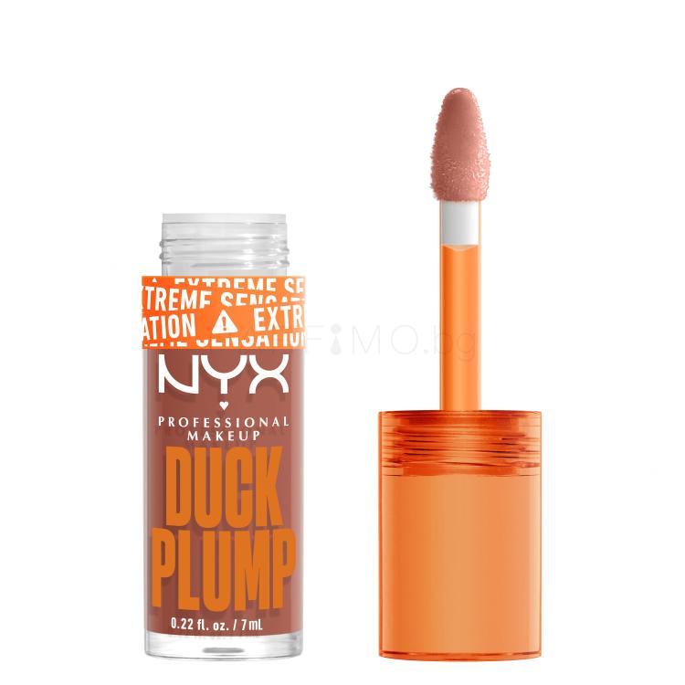 NYX Professional Makeup Duck Plump Блясък за устни за жени 7 ml Нюанс 04 Apri Caught