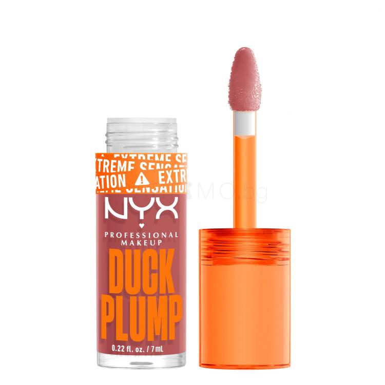 NYX Professional Makeup Duck Plump Блясък за устни за жени 7 ml Нюанс 03 Nude Swings