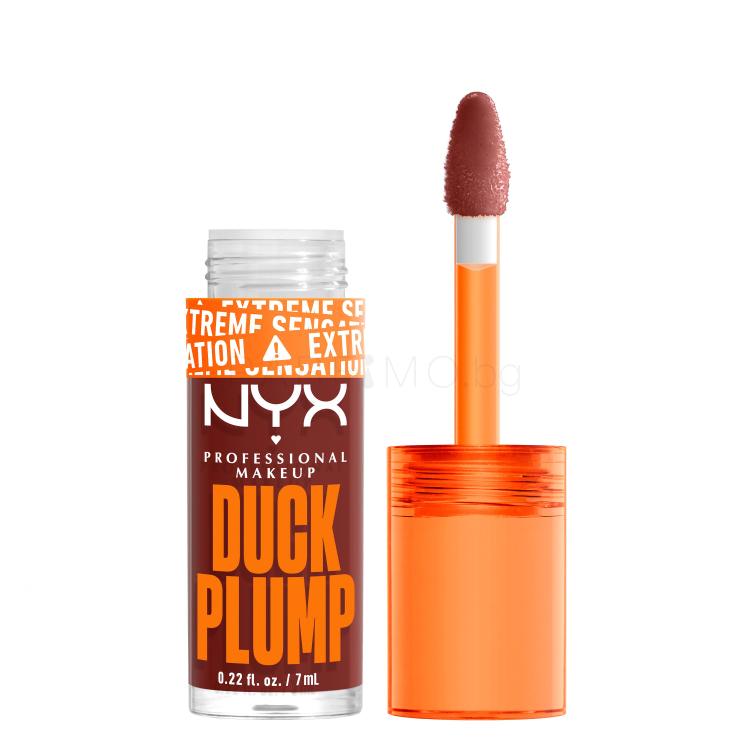 NYX Professional Makeup Duck Plump Блясък за устни за жени 7 ml Нюанс 16 Wine Not