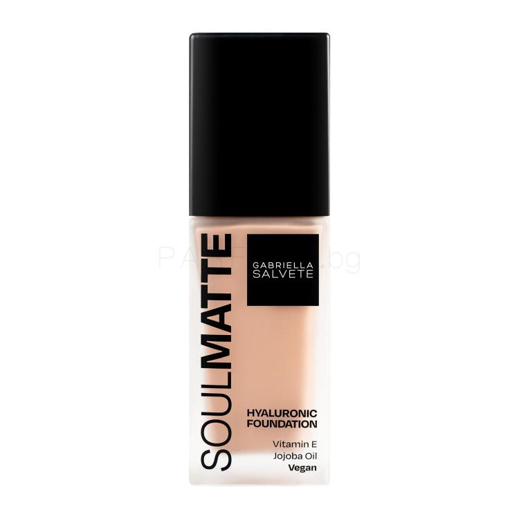 Gabriella Salvete Soulmatte Hyaluronic Foundation Фон дьо тен за жени 30 ml Нюанс 03N Beige Neutral