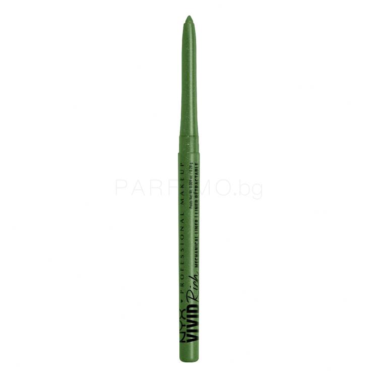 NYX Professional Makeup Vivid Rich Mechanical Liner Молив за очи за жени 0,28 g Нюанс 09 Its Giving Jade